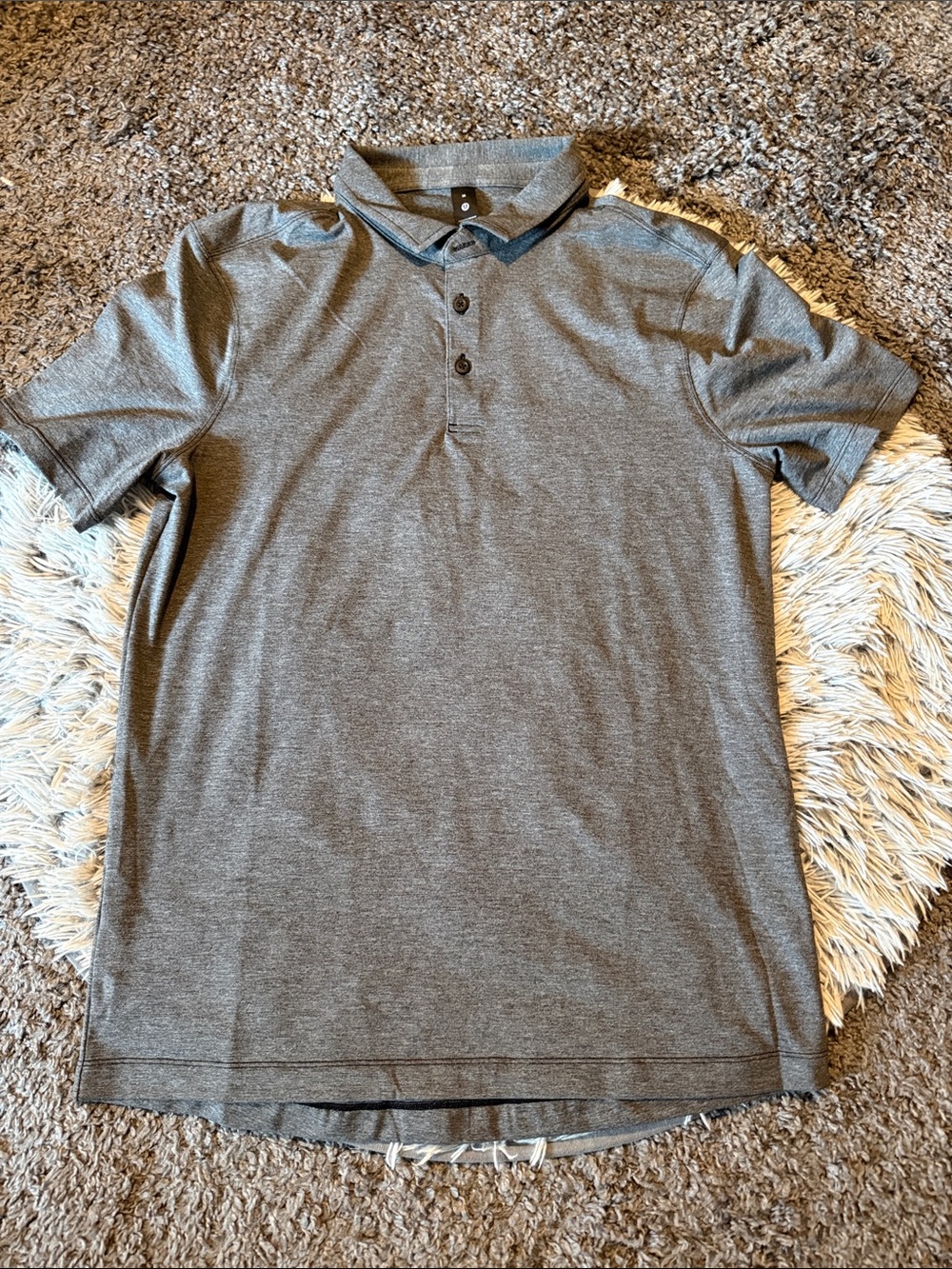 lululemon athletica Men's Heather Grey Polo